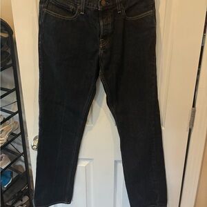 Hollister Jeans Mens 32X30 Dark Blue Denim Pants Classic Straight Stretch Flex